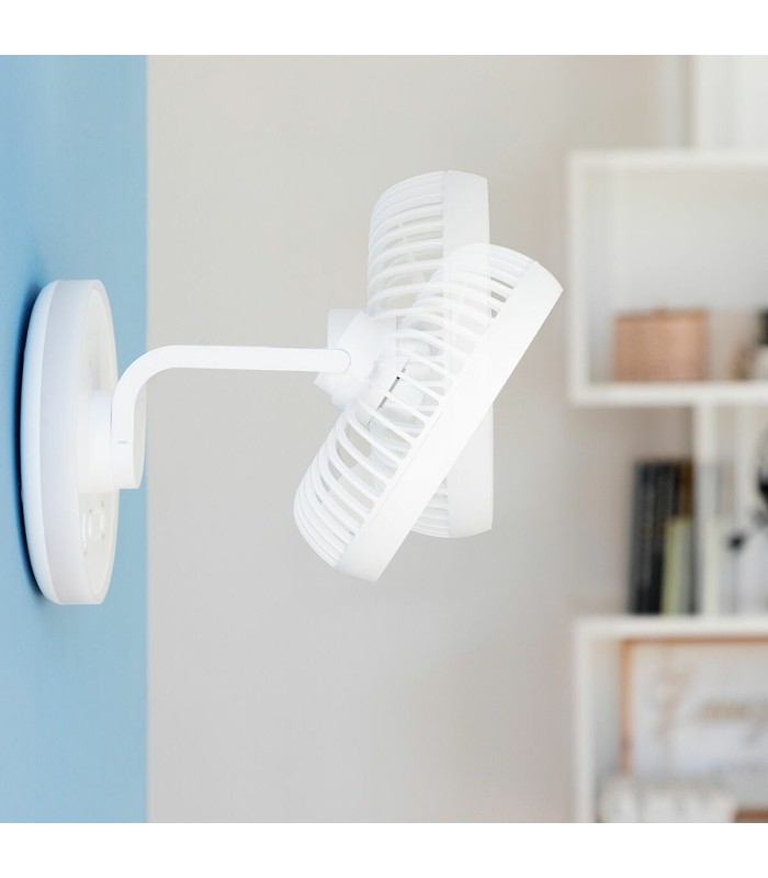 Ventilateur de bureau FanLed blanc – InnovaGoods LED, 4000 mAh