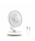 Ventilateur de bureau FanLed blanc – InnovaGoods LED, 4000 mAh