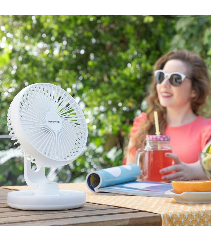 Ventilateur de bureau 🌬️ | LED, batterie 4000 mAh | léger et maniable