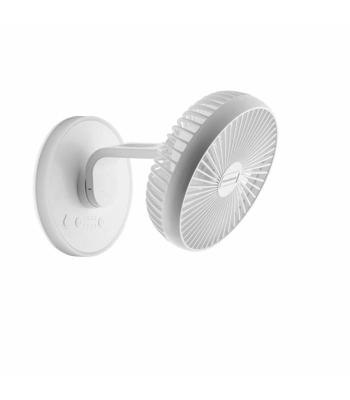 Ventilateur de bureau FanLed blanc – InnovaGoods LED, 4000 mAh