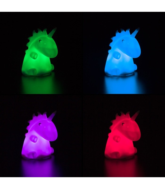Veilleuse licorne multicolore 🦄 | LED RGB sûre, durable