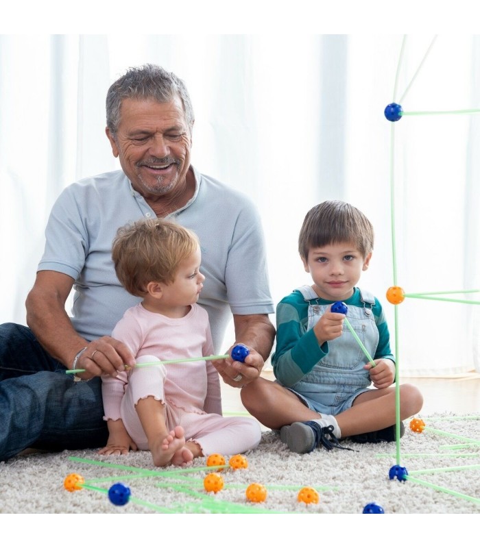 Kit de Construction Fluorescent pour Enfants 85 Pièces