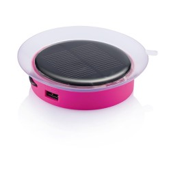 Chargeur solaire vitre rose