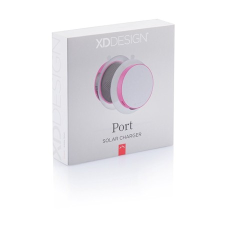 Chargeur solaire vitre rose