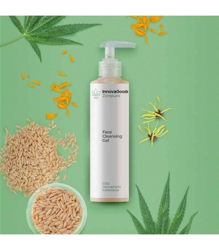 Gel nettoyant visage 🌿 CBD- 200 ml InnovaGoods