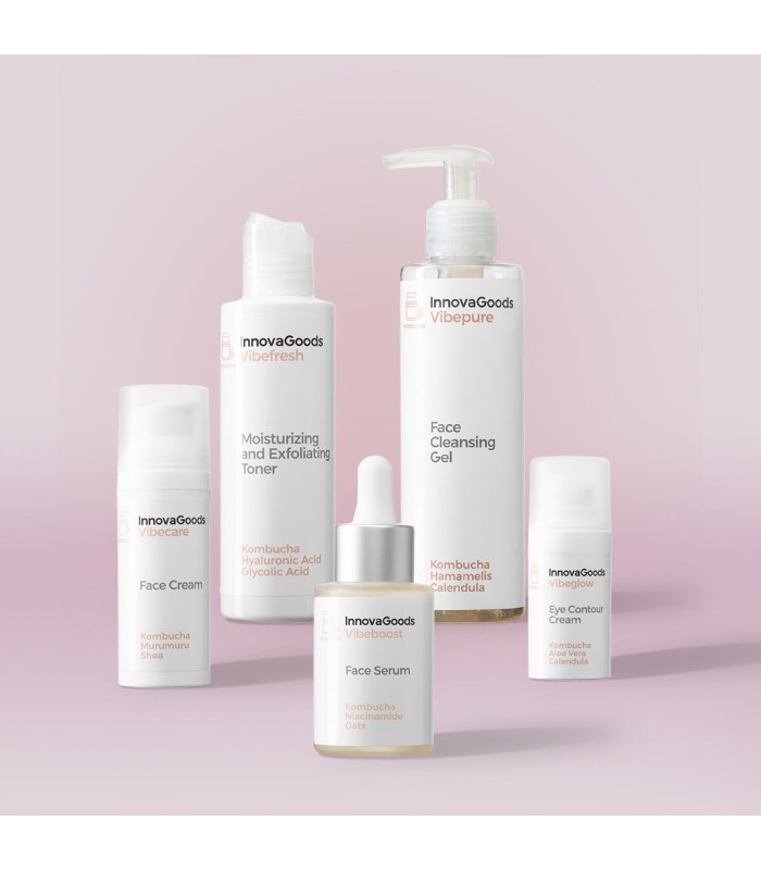Pack routine visage Kombucha  5 soins essentiels InnovaGoods