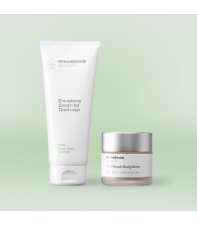 Pack Duo Réparateur CBD baume et crème énergisante – InnovaGoods