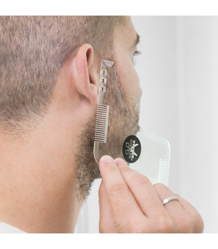 Réflexion durant une seconde Hipster Barber – guide de rasage barbe transparent | InnovaGoods Aimez-vous cette personnalité ?