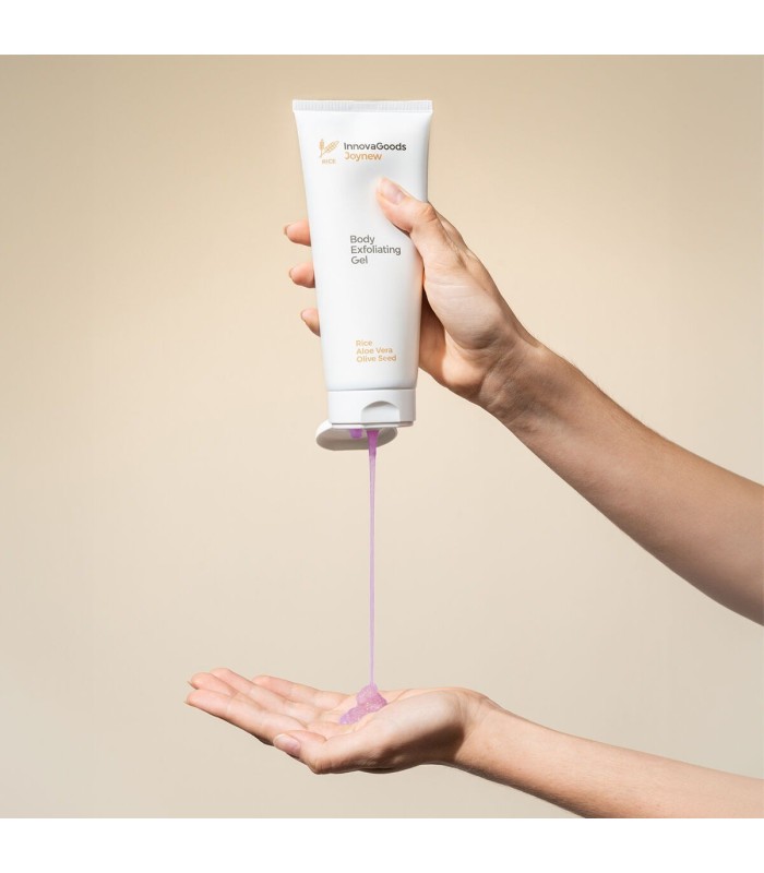 Réflexion durant quelques secondes Rice Joynew – gel exfoliant corporel blanc, InnovaGoods 200 ml