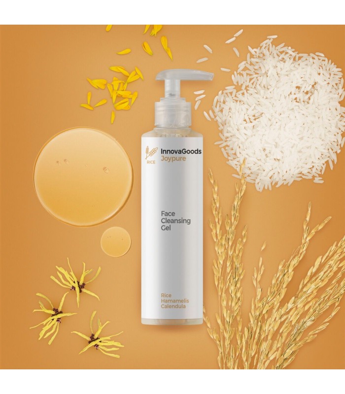 Réflexion durant une seconde Rice Joypure – gel nettoyant visage InnovaGoods, 200 ml