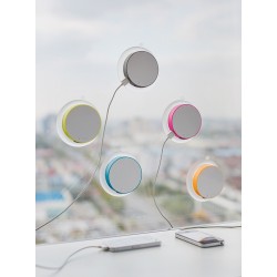 Chargeur solaire vitre rose