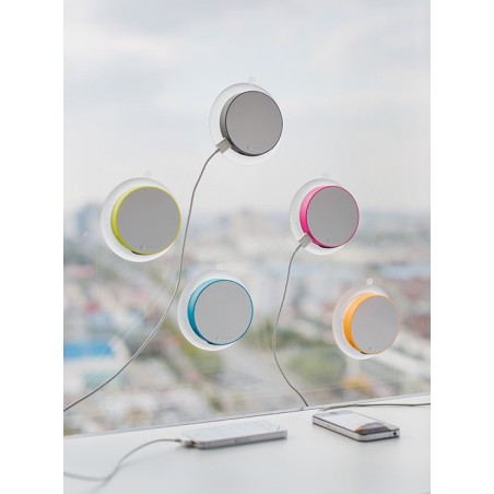 Chargeur solaire vitre rose