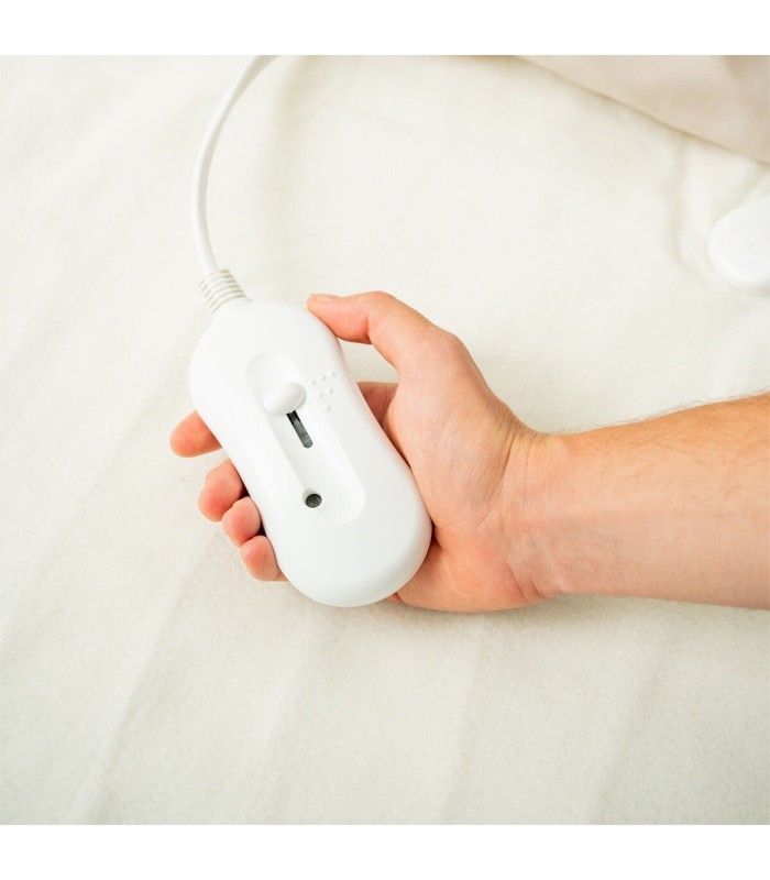 Surmatelas chauffant électrique Krewarm blanc – InnovaGoods, 60 W