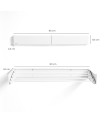Étendoir mural pliable 🧺 | blanc, durable et gain de place