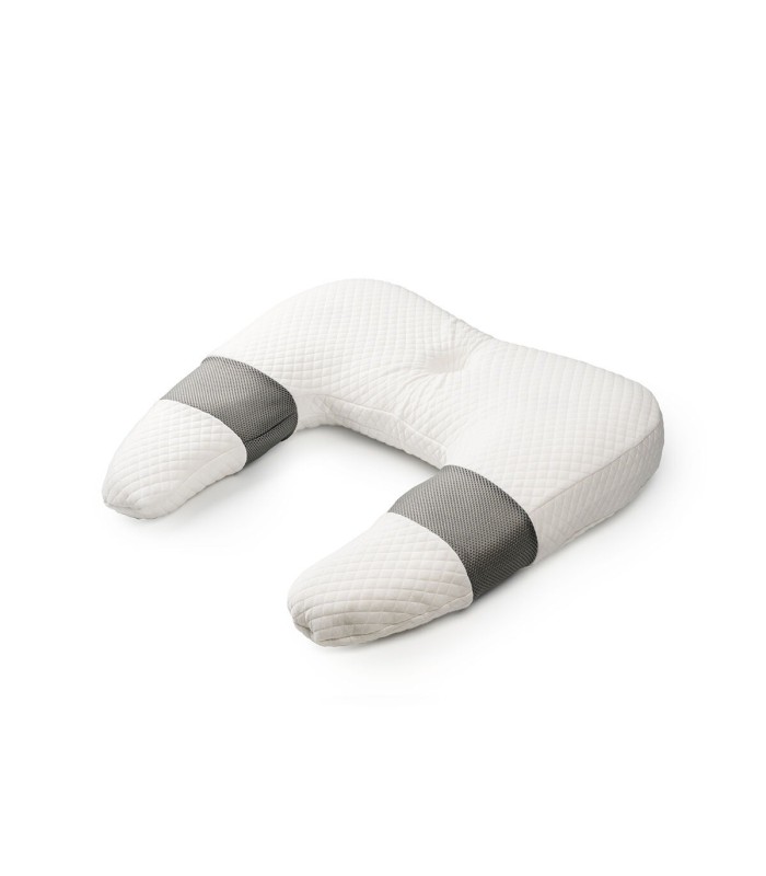 Oreiller ergonomique 61 x 63 🧠 en U blanc Gris