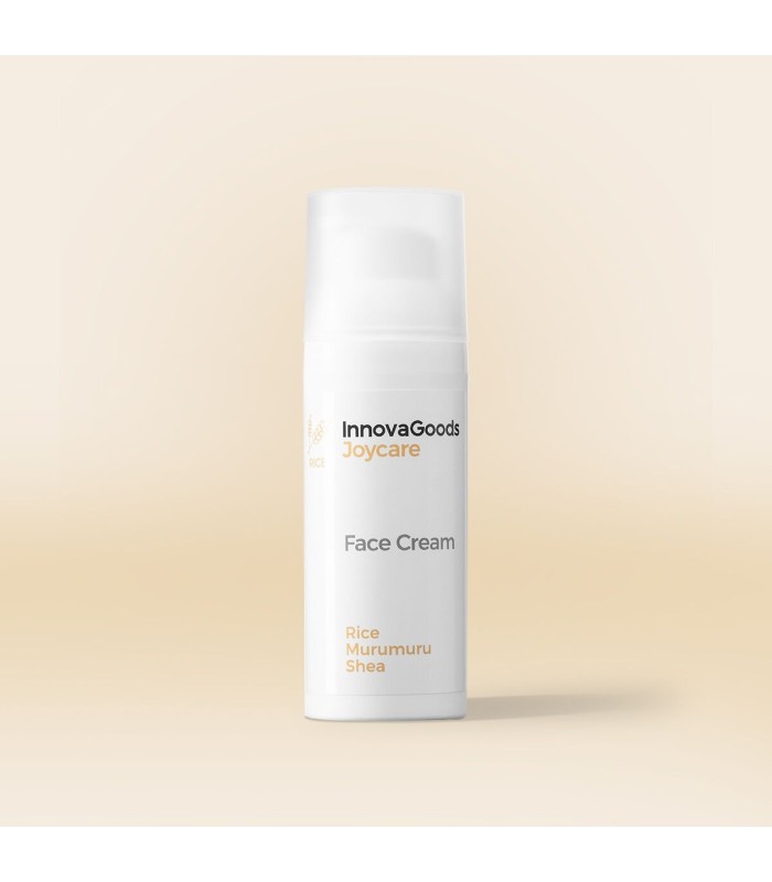 Réflexion durant une seconde Rice – crème hydratante visage Joycare InnovaGoods 50 ml