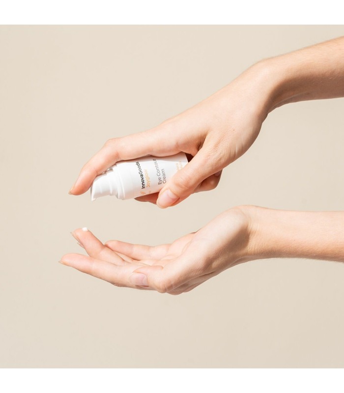 Réflexion durant une seconde Contour des yeux Rice Joyglow – InnovaGoods, 15 ml