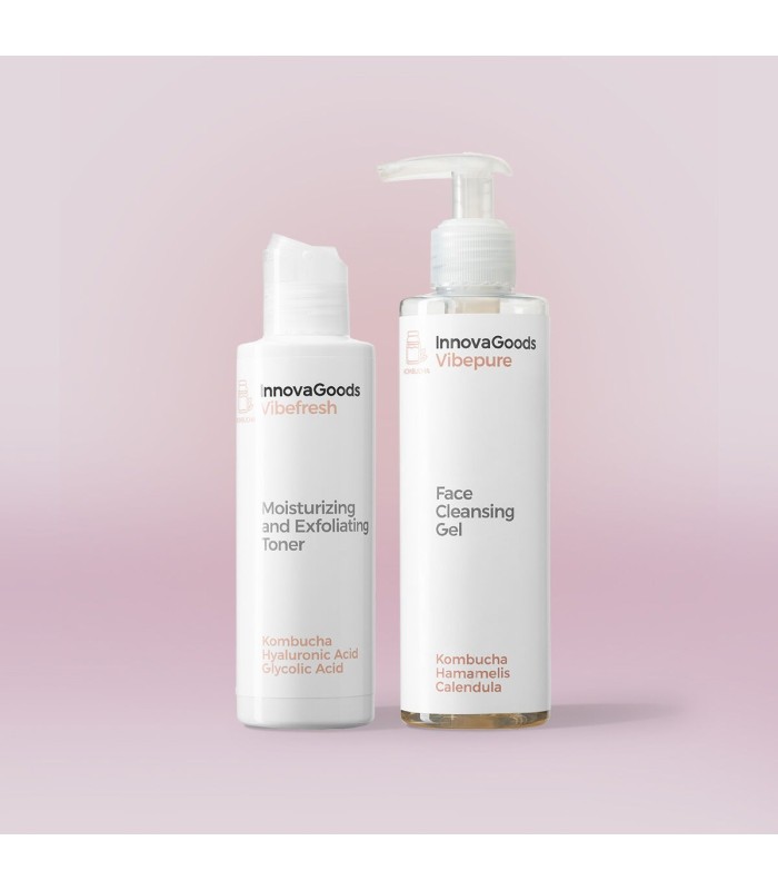 Coffret Duo Nettoyage Visage Kombucha 350 ml