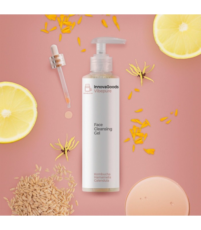 Réflexion durant une seconde Gel nettoyant visage Vibepure Kombucha – InnovaGoods 200 ml Is this conversation helpful so far?