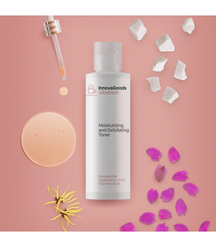 Lotion Tonique Hydratant et Exfoliant pour le Visage Kombucha Vibefresh 150 ml