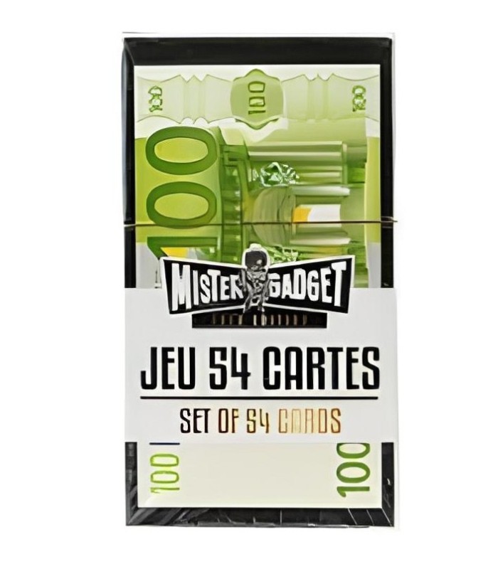 Jeu de 54 cartes euro et dollars 💵 - idée cadeau durable