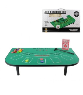 Jeu de table blackjack – coffret complet avec cartes et jetons
