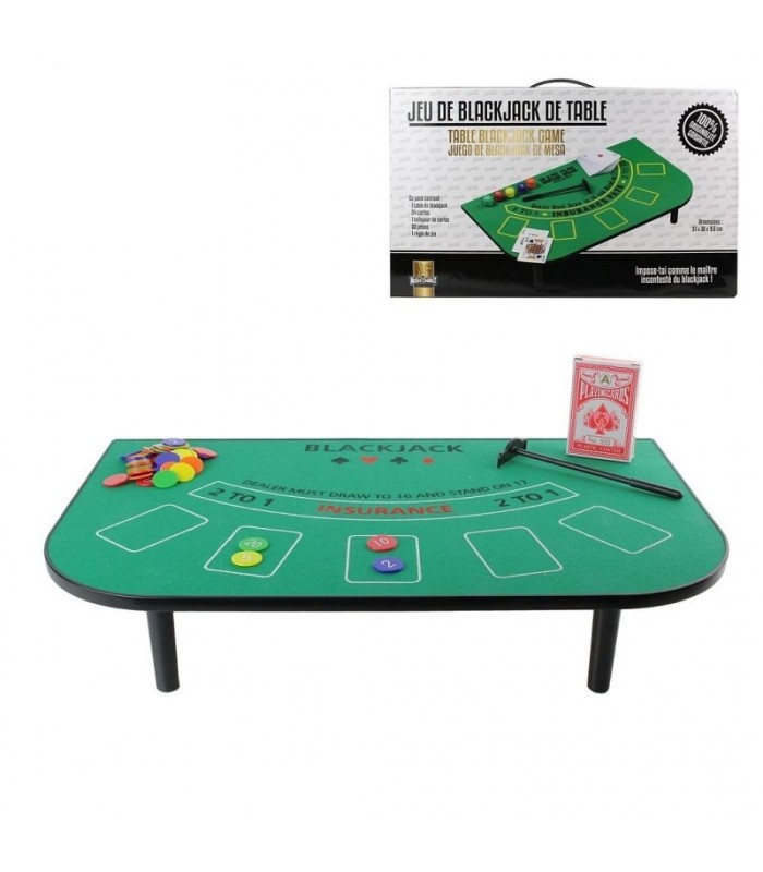 Réflexion durant une seconde Jeu de table blackjack – coffret complet avec cartes et jetons Chat vocal terminé