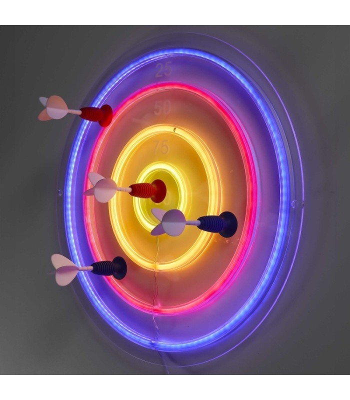 Lampe LED néon cible 46 cm 🎯 | déco USB tendance et originale