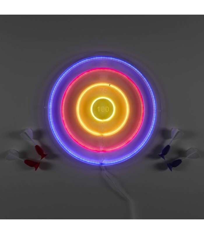 Lampe LED néon cible 46 cm 🎯 | déco USB tendance et originale