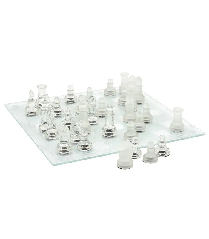 JEU D ECHECS VERRE 25X25 CM