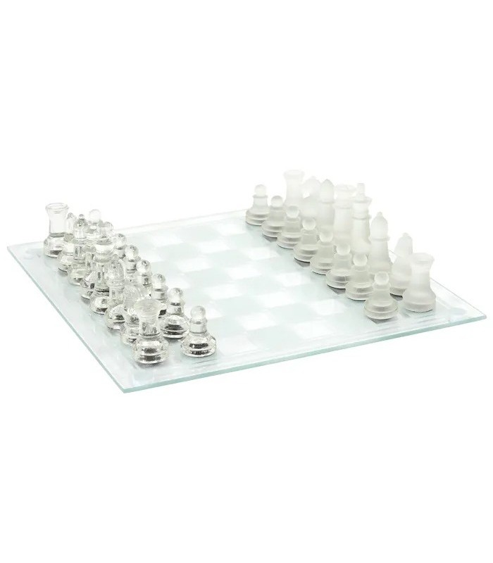 Jeu d’Échecs en Verre 25x25 cm