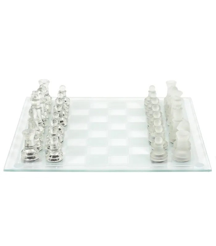 JEU D ECHECS VERRE 25X25 CM
