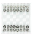 Jeu d’Échecs en Verre 25x25 cm