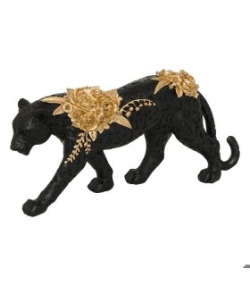 PANTHERE BELLI 40 CM RESINE NOIRE