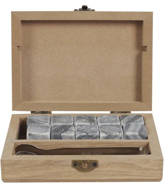 Coffret pierres à whisky 🥃 | pince incluse