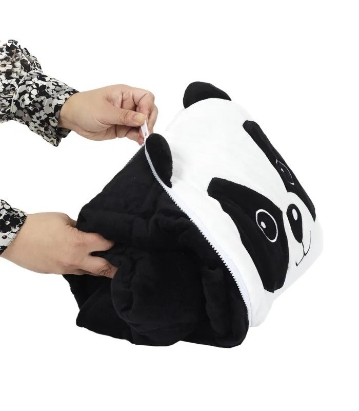 Couverture convertible panda 110 x 150 cm 🐼