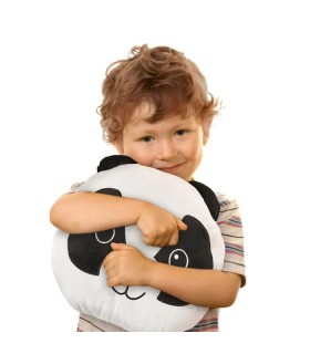 Couverture Plaid convertible panda – noir et blanc, 110 x 150 cm