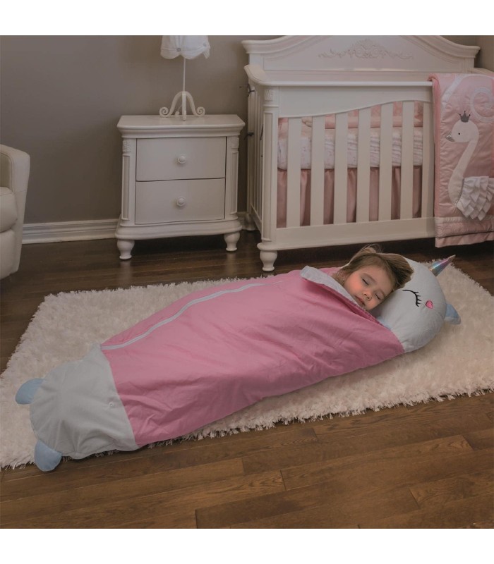 Sac de couchage convertible licorne 🦄 130 x 50 cm | Oreiller Intégré