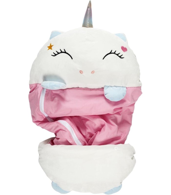 Réflexion durant une seconde Sac de couchage convertible licorne – 130 x 50 cm enfant