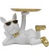 SCULTURE DECO BULLDOG BLANC VIDE POCHE