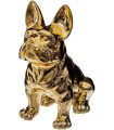 Bulldog Or | Statuette décorative design pour intérieur H 22 cm 🐶
