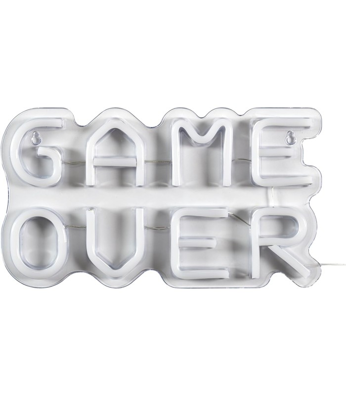 Lampe LED Neon Game Over USB - Design Rétro Jeux Vidéo 30 cm