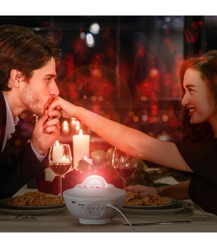 Projecteur d’étoiles LED 🌌 | blanc, BT, ambiance relaxante