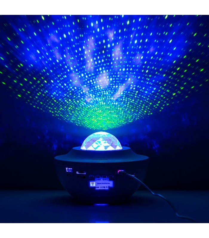 Projecteur d’étoiles LED 🌌 | blanc, BT, ambiance relaxante