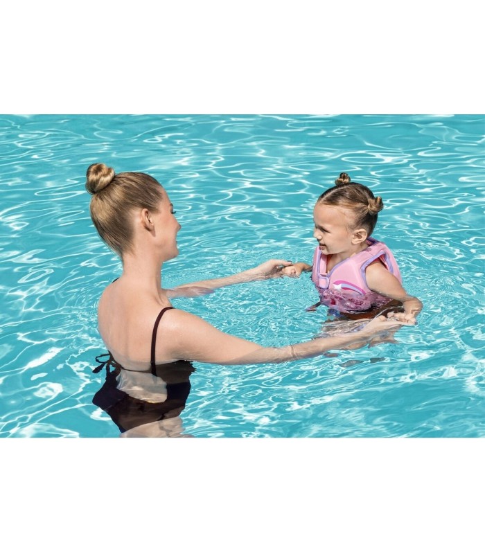 Bestway Gilet Disney Minnie UPF 50+ 51 cm +1 à 3 Ans Piscine et Plage 09104