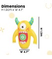 Monstre Gonflable de frappe 120 cm – jaune multicolore