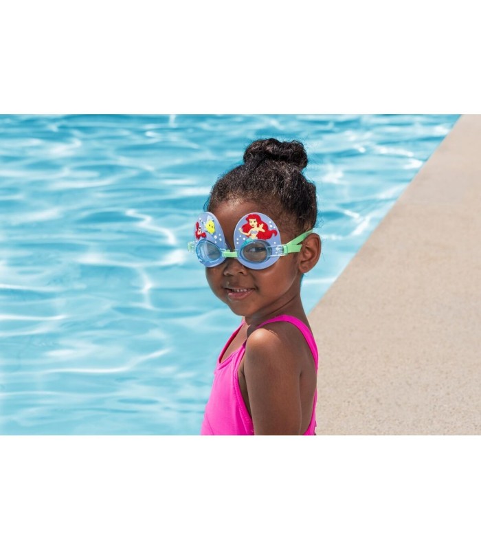 Bestway Lunettes de natation pour enfants avec sangle en silicone, sirène +3 ans Piscine et plage 09113