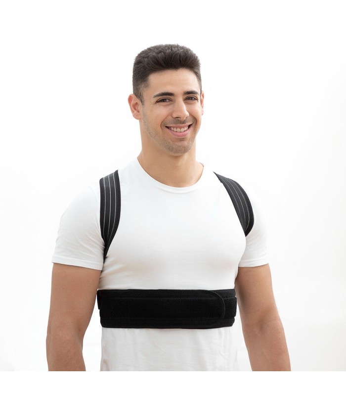 Correcteur de posture 🖤 | noir, réglable, unisexe - confort durable