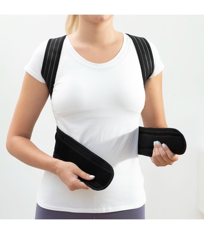 Correcteur de posture 🖤 | noir, réglable, unisexe - confort durable