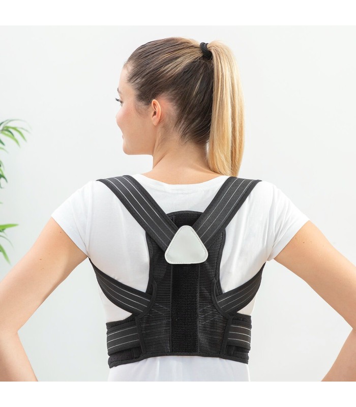 Correcteur de posture 🖤 | noir, réglable, unisexe - confort durable